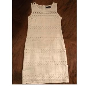 CHETTA B White Eyelet Dress